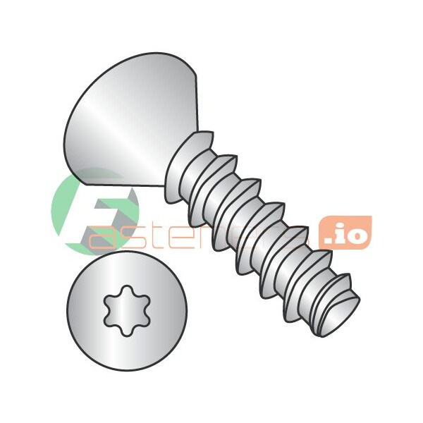 Newport Fasteners Thread Forming Screw, #4 x 3/8 in, 18-8 Stainless Steel Flat Head Torx Drive, 5000 PK 956953 - main